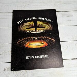 Vintage 1971-72 West Virginia Mountaineers Men's Basketball Yearbook Media Guide